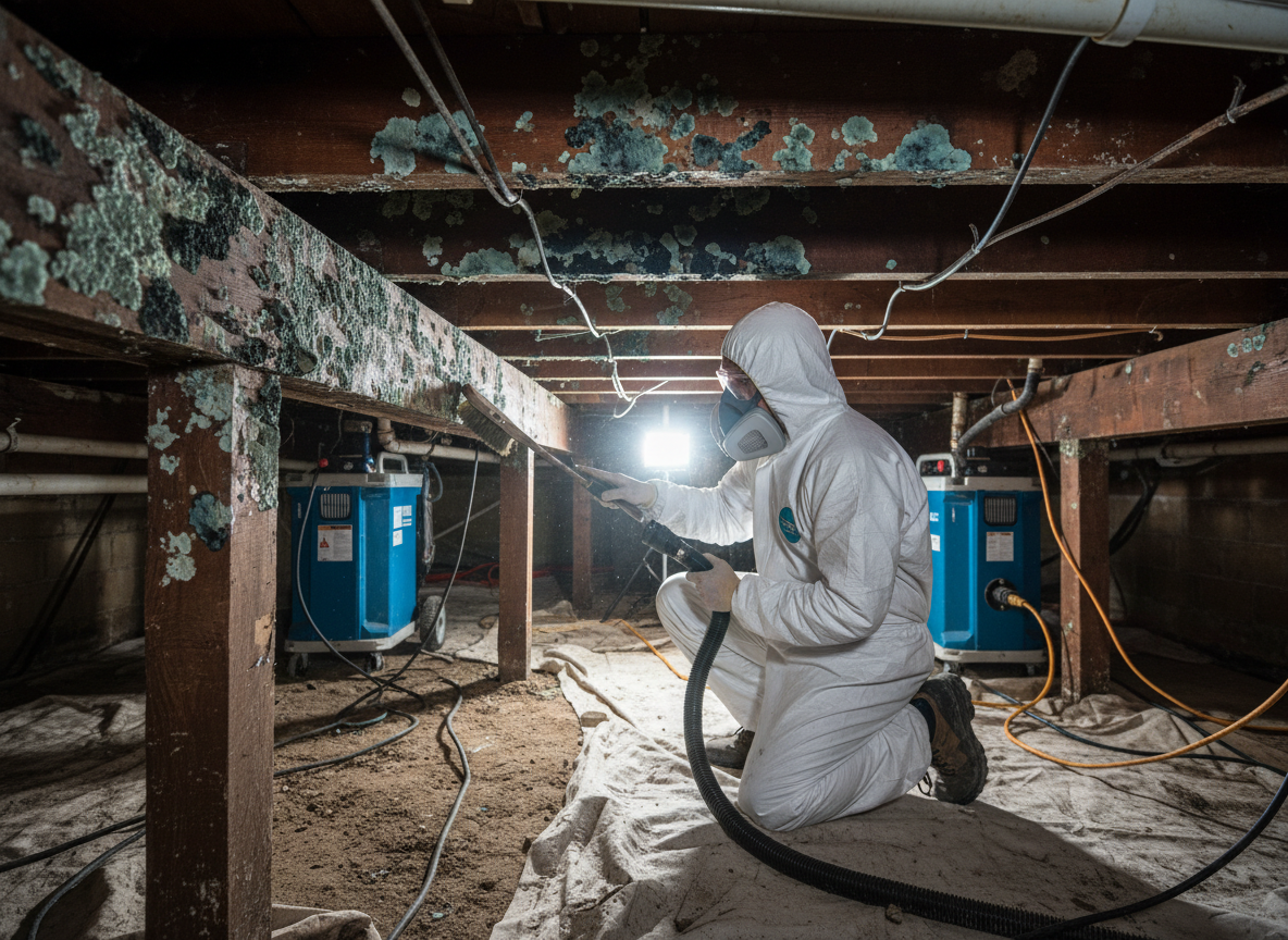 crawl space mold removal in Winchester