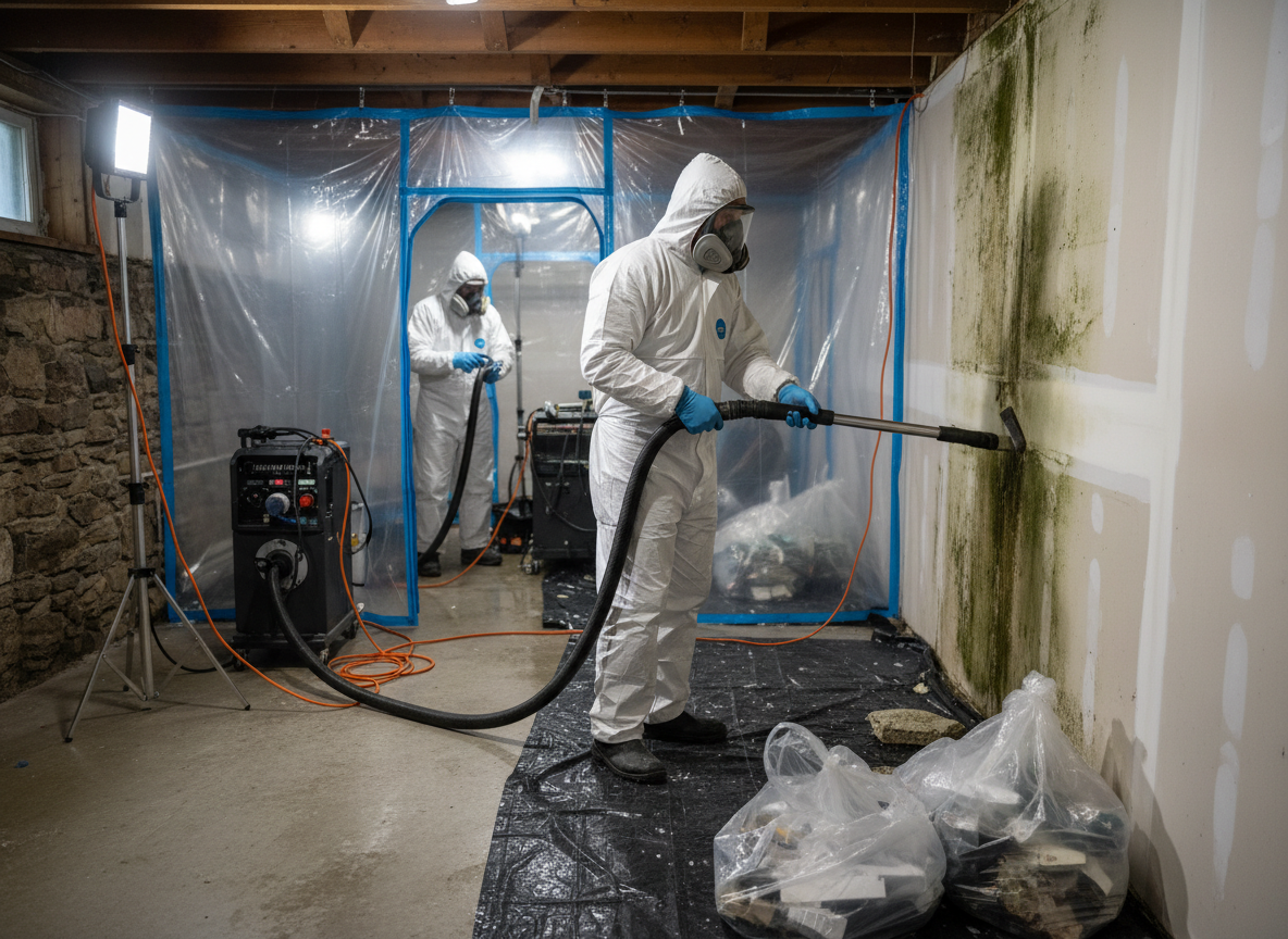 water damage mold remediation in Winchester